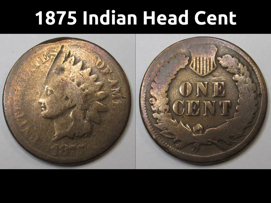 Historical view of the Philadelphia Mint circa 1875 or group of 1875 Indian Head cents in varying grades